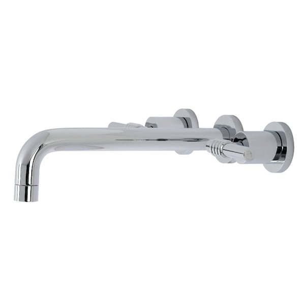 Roman Tub Faucet, Polished Chrome, Wall Mount